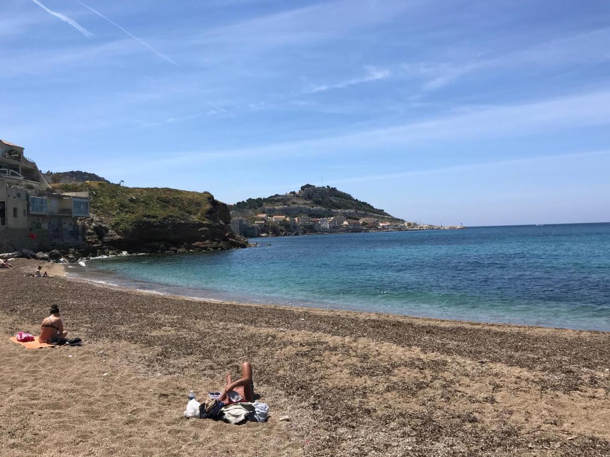 Le Cabanon Bleu Sur La Plage Марсель Экстерьер фото